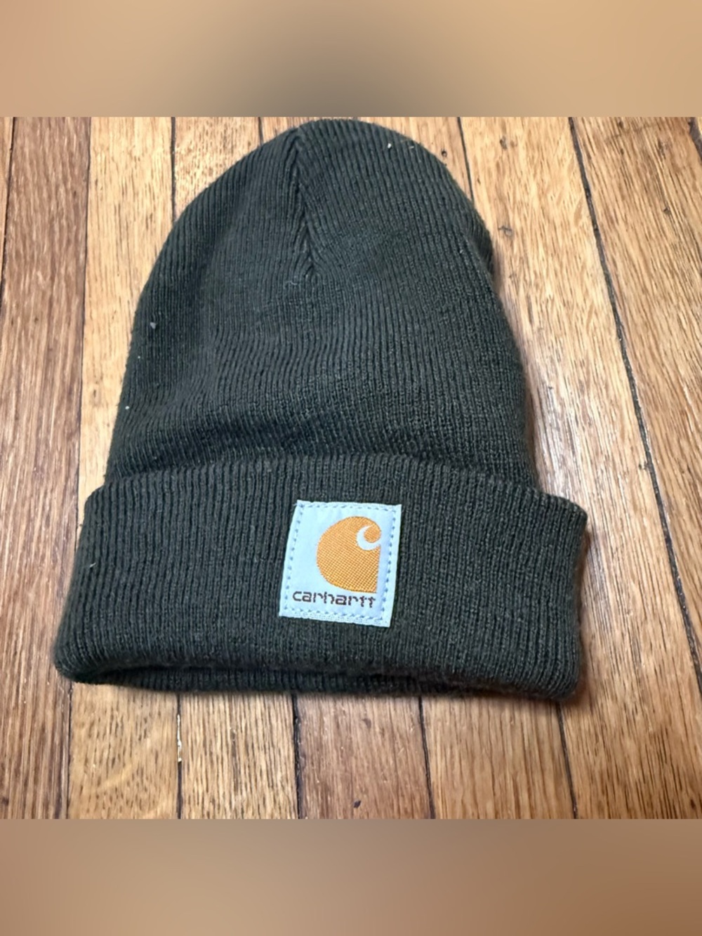 Carhartt Kids’ Knit Cuffed Beanie - Dark Green
